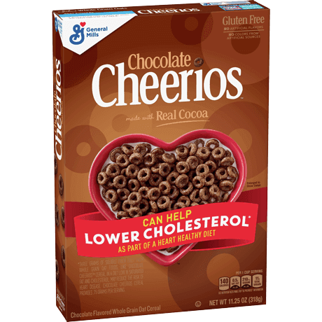 Chocolate cheerios, front of package